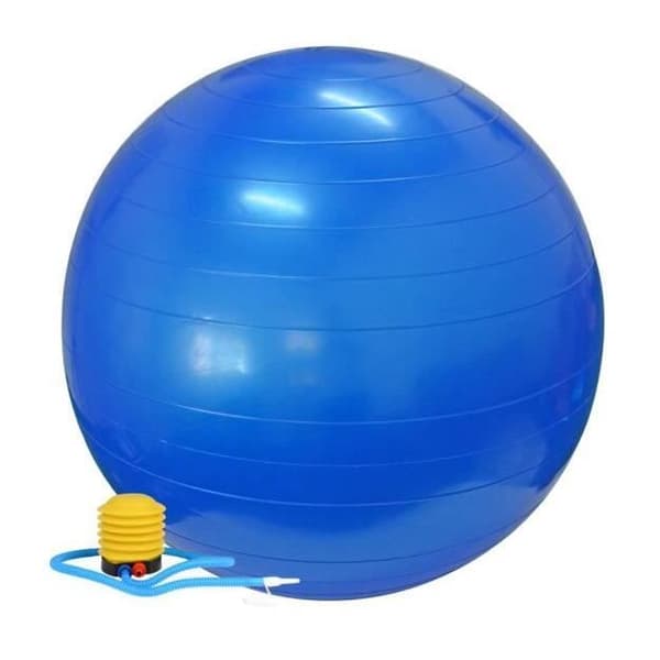 Fitness Ball - Swiss Ball - 65 cm - Blå - Storlek S - Anti-burst