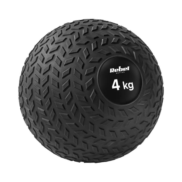 Lille medicinbold til genoptræningsøvelser Slam Ball 23cm 4kg, REBEL ACTIVE
