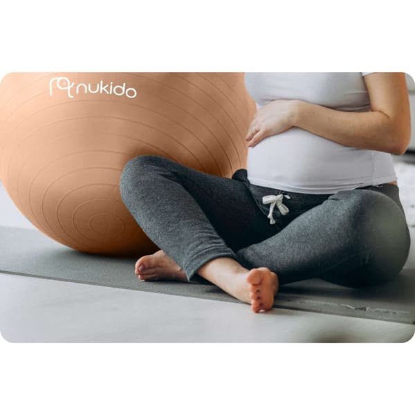 Raskausajan aerobicpallo 65 cm NS-951 beige