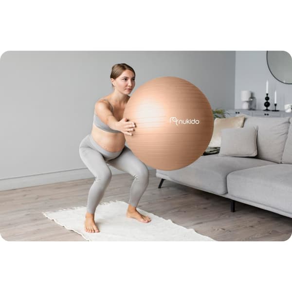 Raskausajan aerobicpallo 65 cm NS-951 beige