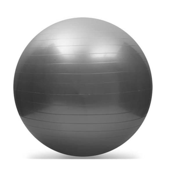 65cm Träningsboll för Yoga och Fitness Anti-Burst med Pump - Grå