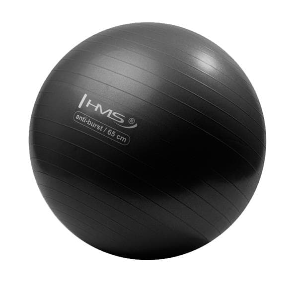 YB02 NY 65CM SVART ANTI-BRUST GYMNASTISK BOLLE HMS