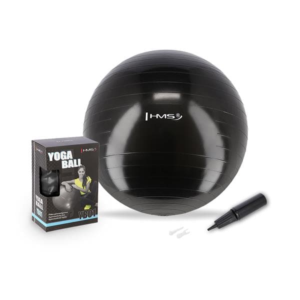 YB01 NY 75CM SORT GYMNASTISK BALL HMS