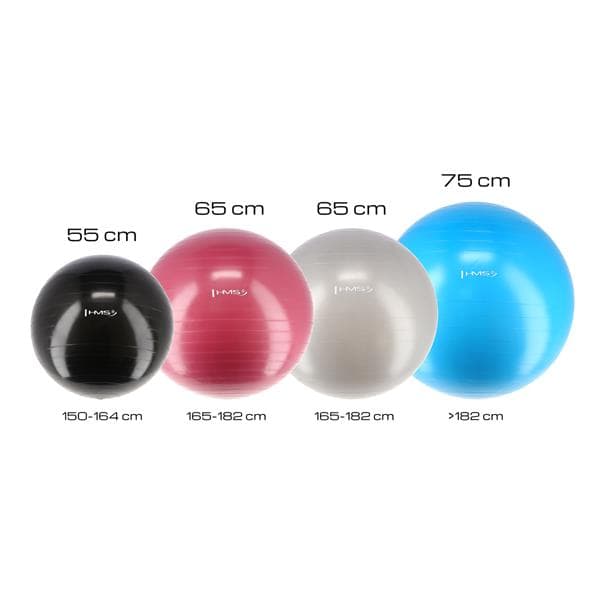 YB01 NY 75CM AZURE GYMNASTISK BALL HMS