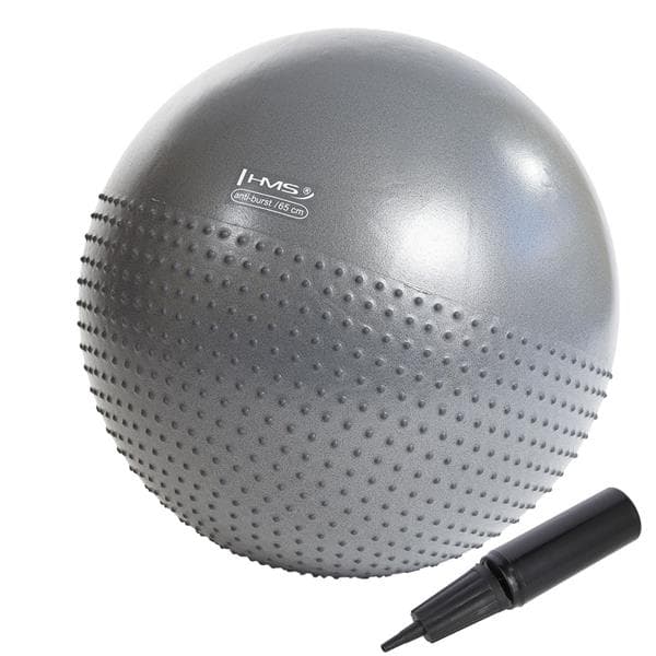 YB03 NY 65CM GRÅ GYMNASTISK MASSAGEKULLE HMS