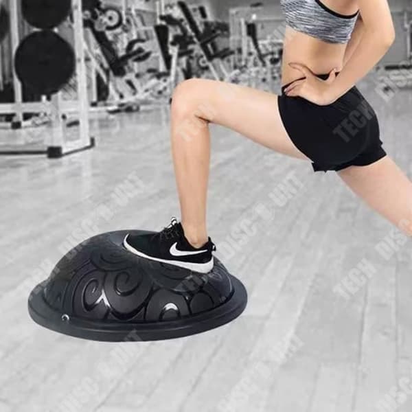 TD® Förtjockad explosionssäker balanserad våghastighetsboll yoga fitness halvklot 58 cm halkfri Pilates fitnessboll