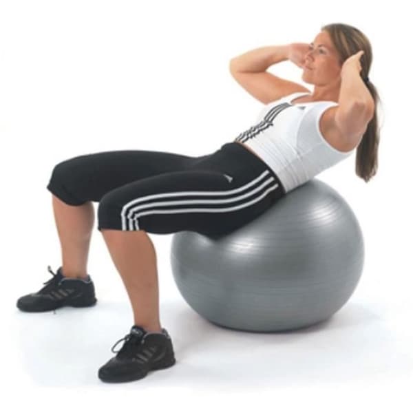 SODIAL yoga träningsboll - 75cm - sprängsäker - luftpump ingår