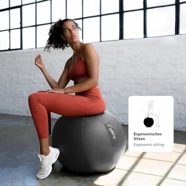 Swiss ball - gym ball - swiss ball Stryve - 10100511 - 4260498341023 Not Applicalbe Unisex-Adult, Stone Grey