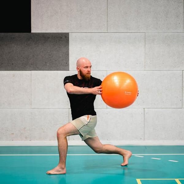 YB02 NY ANTISPLIT GYMNASTIKBOLL ORANGE 55CM HMS