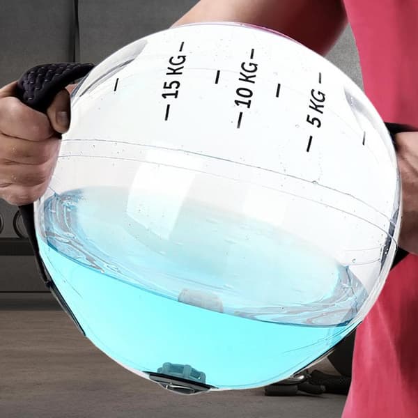 Fitness Vattenviktad Boll, Idealisk för Kärnträning, Hållbart Gummimaterial, Lämplig för Hemmet och Gymmet