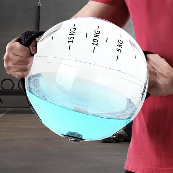 Fitness Vattenviktad Boll, Idealisk för Kärnträning, Hållbart Gummimaterial, Lämplig för Hemmet och Gymmet