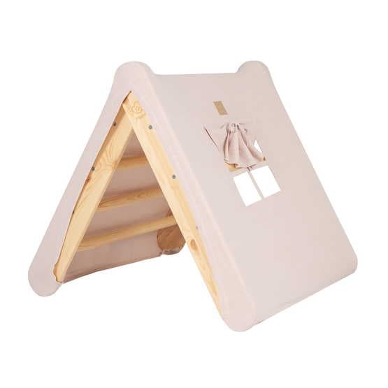 Meow Baby - Stige Med Pink Husstof - Naturlig