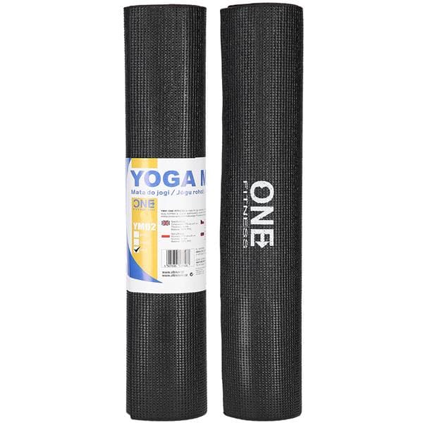 YM02 BLACK ONE FITNESS YOGA MATTE