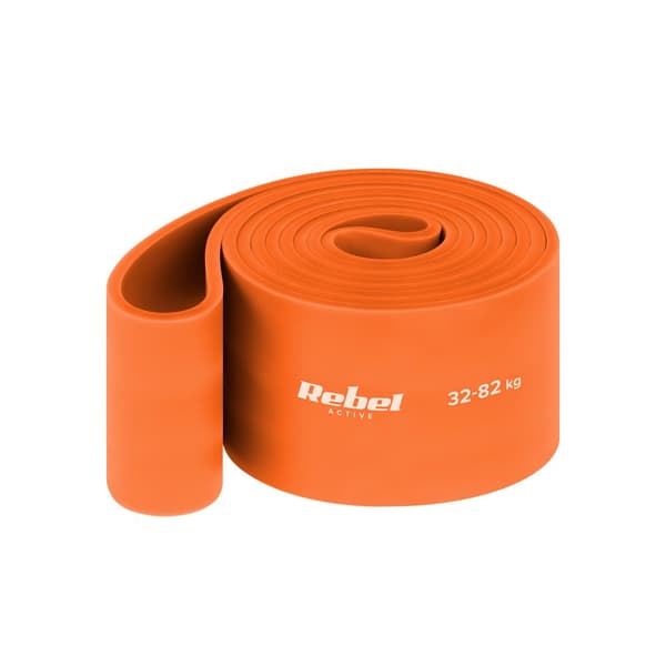 Latex träningsband - Power Band PL-7, orange 32-82 kg REBEL ACTIVE