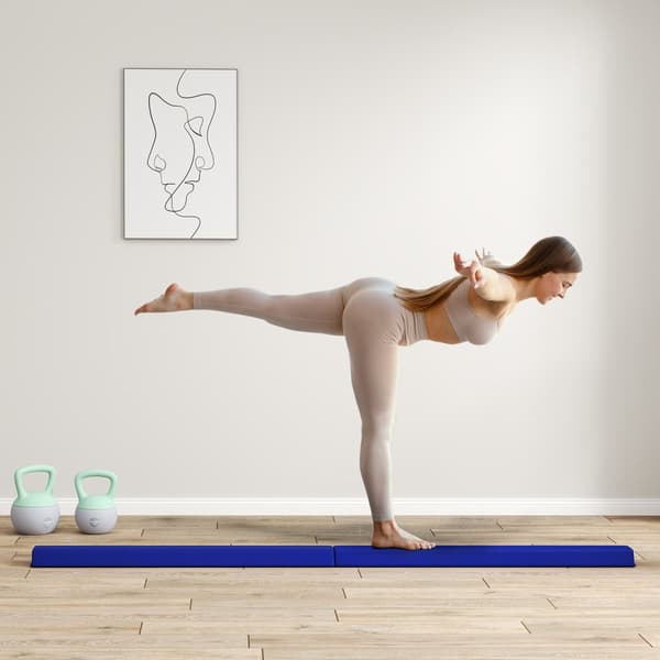 Sammenklappelig Balance Bølge, 236 cm, 236x10/15x6.5 cm, Blå