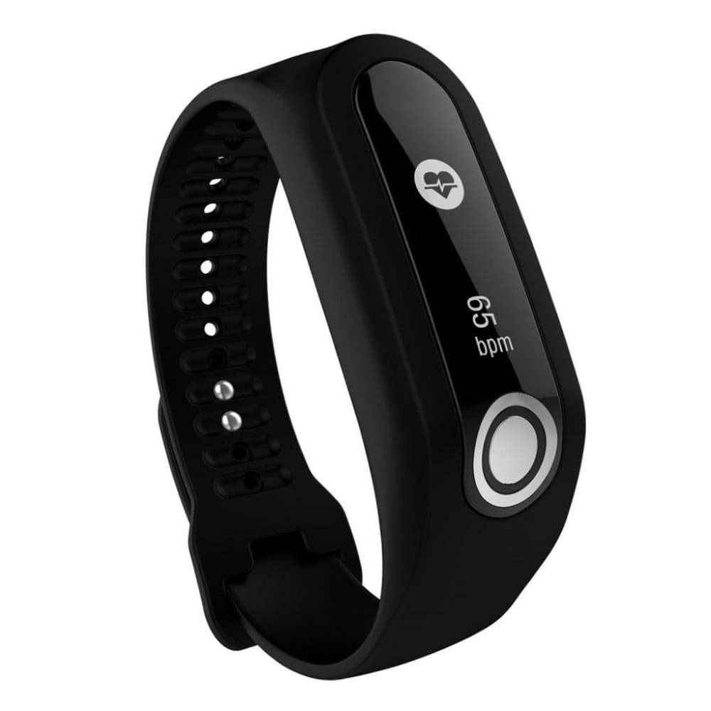 TomTom Touch Holdbart silikone rem - Sort