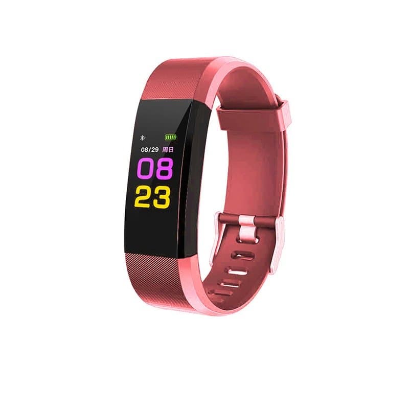 ID115 Plus Aktivitetsarmband med Färg Display - Röd