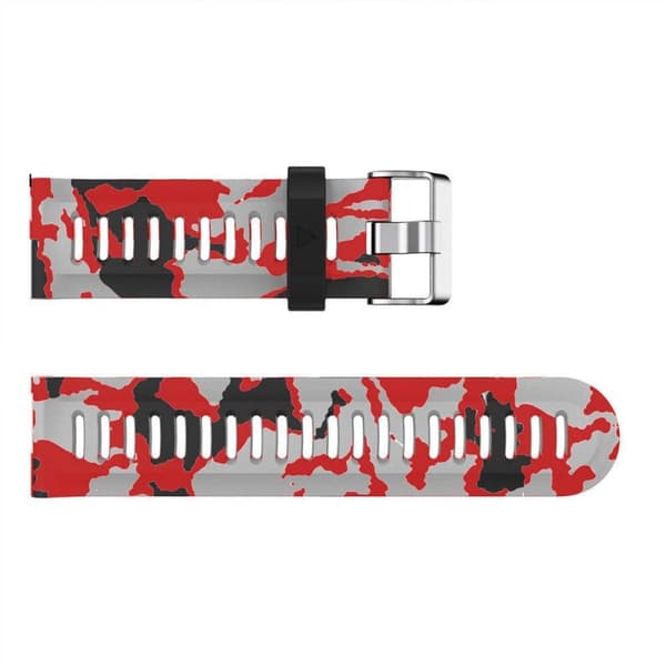 Camo Armband Garmin Fenix 3 / 5X / 5X Plus - Röd