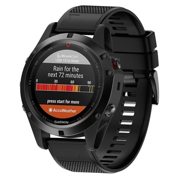 Sport Årmband EasyFit Garmin Fenix 3 / 5X / 5X Plus - Svart