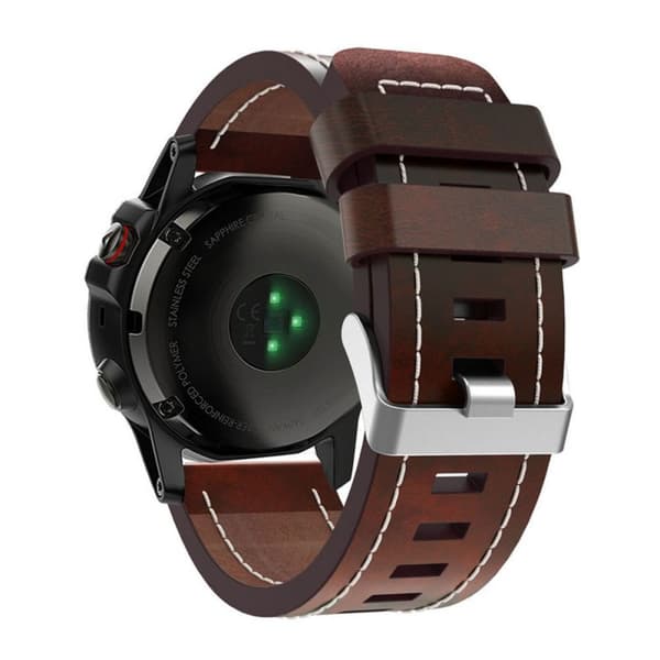 Läder Armband Garmin Fenix 3 / 5X / 5X Plus - Brun