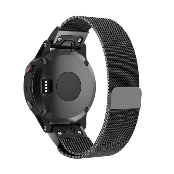 Milanese RSF stål Armband Garmin Fenix 3 / 5X / 5X Plus - Svart