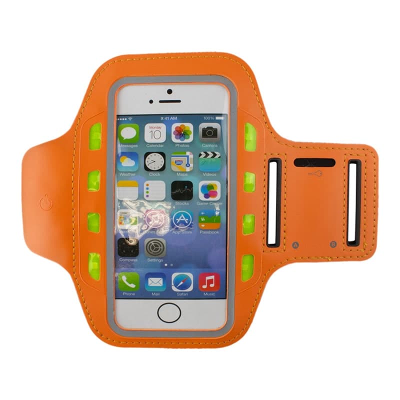 LED Sportarmband för Smartphone - Orange