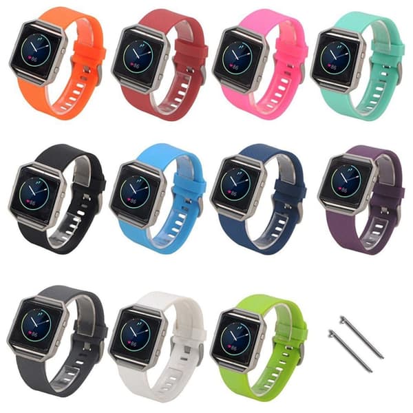 TPU-Armbånd kompatibelt med Fitbit Blaze rød