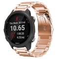 Miniatyrbilde 2 av 4: Rustfritt stål armbånd GARMIN Forerunner 245 / 245M - Rosè