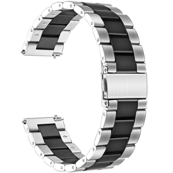 Rannekoru ruostumatonta terästä GARMIN VivoActive 4 - Sv / hopea
