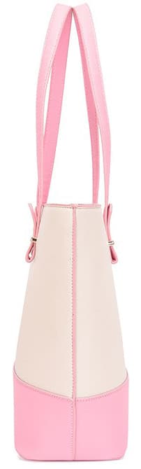 Handväskor, Beige Rosa med Guld-detaljer