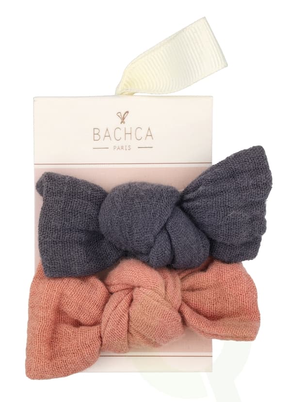 Bachca Paris Gauze Bow Hair Clip Set 2 piece 2 Pieces
