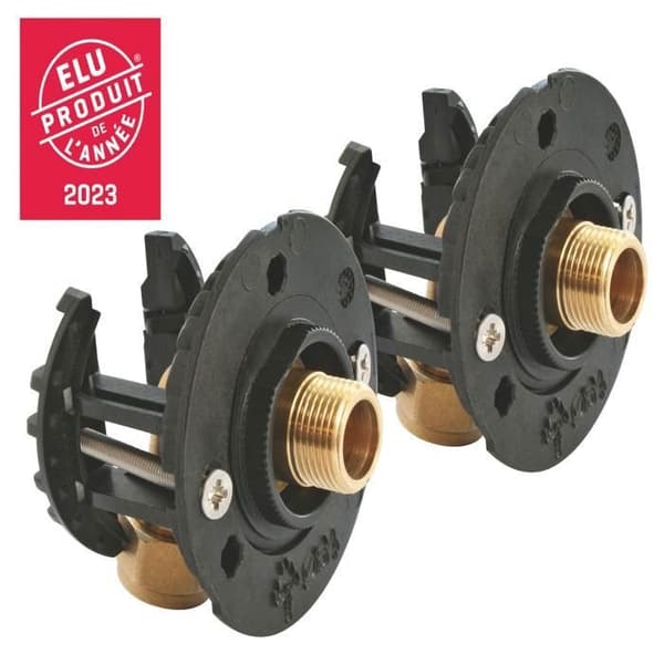 SOMATHERM FÖR DIG - 303520303 - Under-tvättställ-handfat blandare fixeringssystem för Ø12 diameter PER rör - Komplett sats med