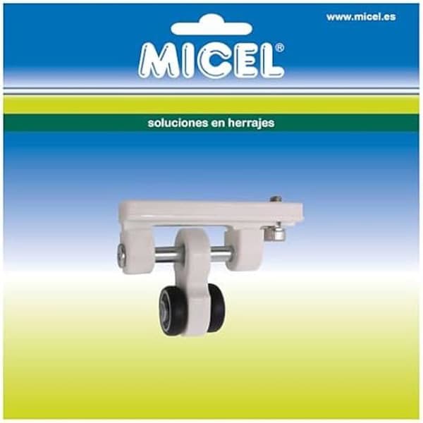 Glidremskiva - MICEL - 92583 - Dubbellager - Förlängning 20 mm - Vit färg