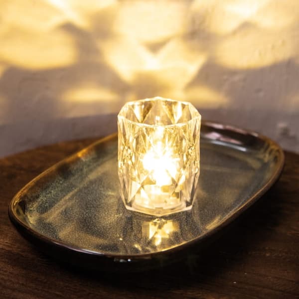 Mini LED-lampa 4,7x6 cm transparent
