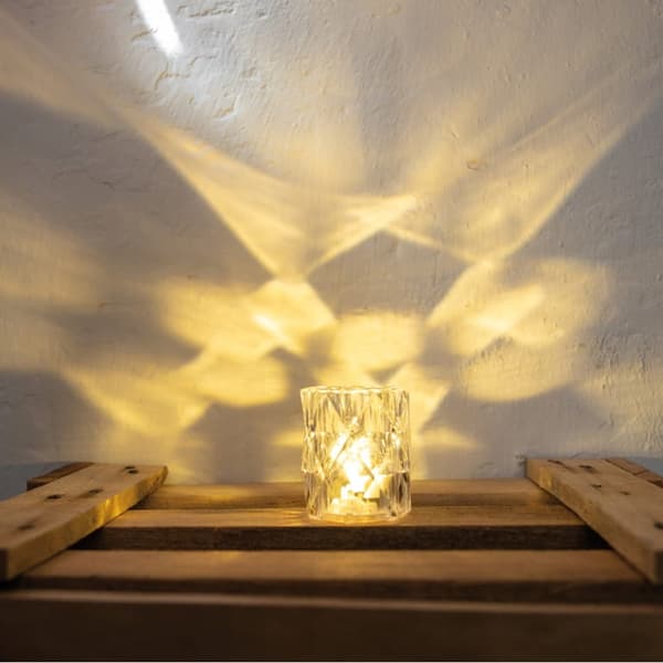 Mini LED-lampa 4,7x6 cm transparent
