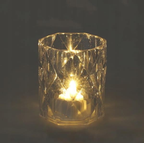 Mini LED-lampa 4,7x6 cm transparent