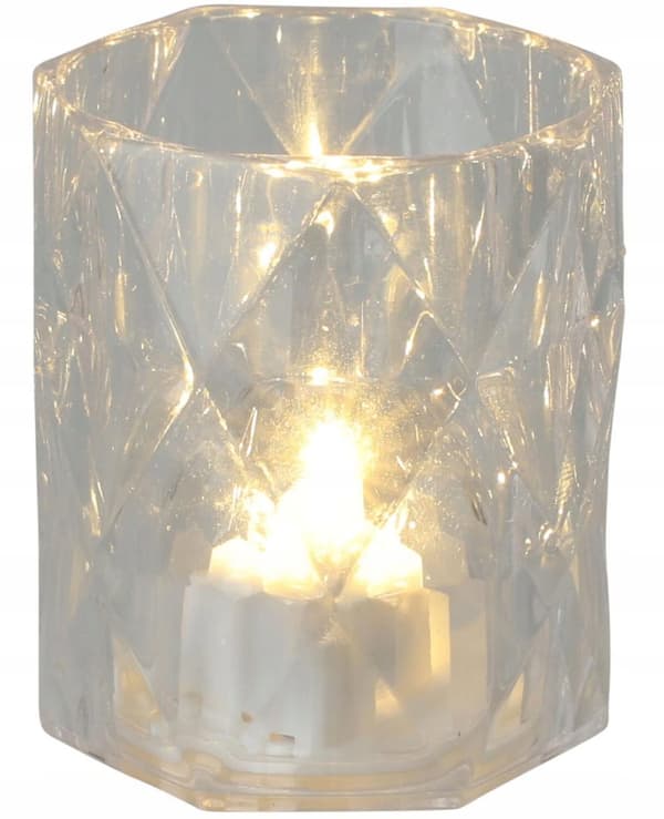 Mini LED-lampa 4,7x6 cm transparent