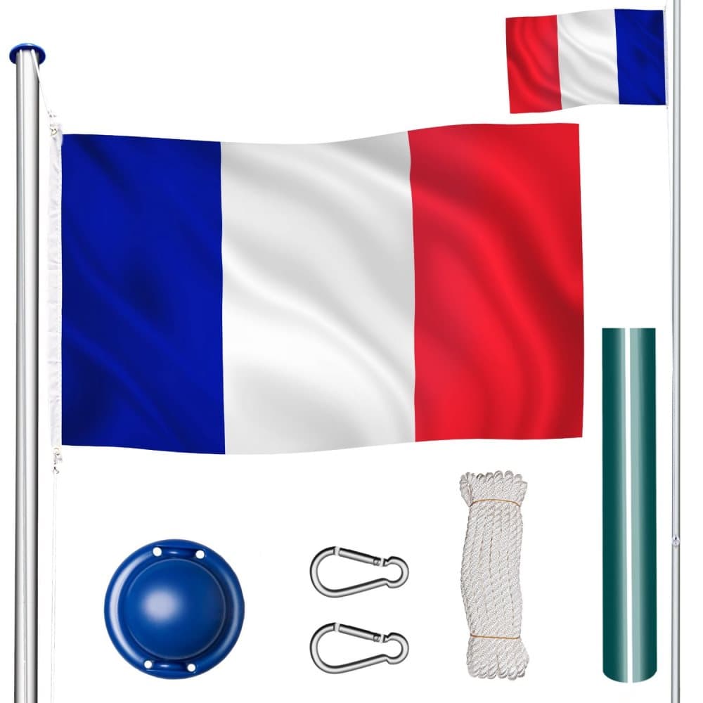 Aluminium flagstang - Frankrig