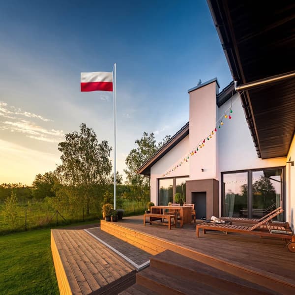 Flaggstång i aluminium - Polen