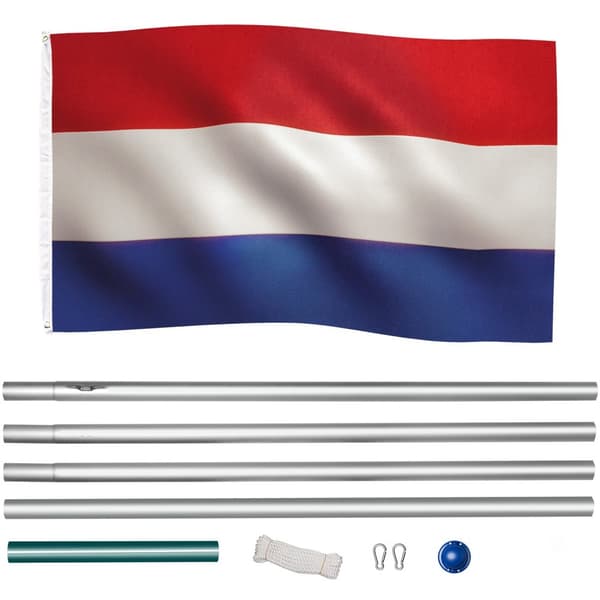 Aluminium flagstang - justerbar højde - Holland