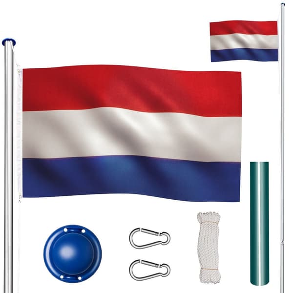 Aluminium flagstang - justerbar højde - Holland