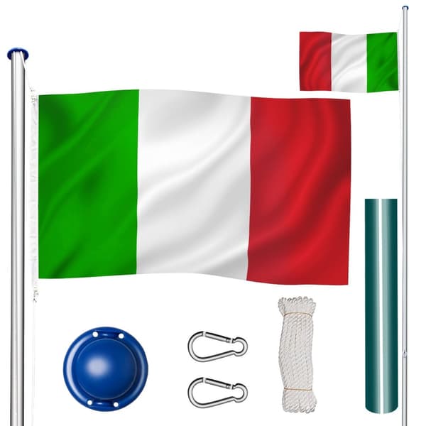 Aluminium flagstang - justerbar højde - Italien