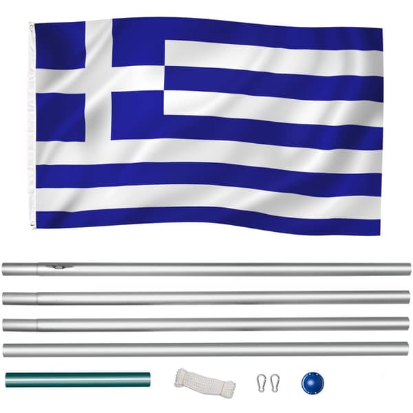 Aluminium flagstang - justerbar højde - Grækenland