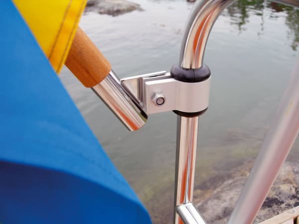 Flaggstångsfäste båt NOA, rostfritt stål, för Ø25 mm flaggstång