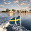 Miniatyrbild 2 av 2: Båtflagga Adela Royal, Sverige, bomullsliknande polyester (230 g / m²), 120 x 75 cm