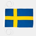 Miniatyrbild 1 av 2: Båtflagga Adela Royal, Sverige, bomullsliknande polyester (230 g / m²), 120 x 75 cm