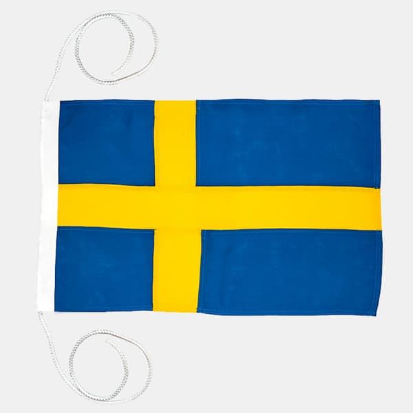 Båtflagga Adela Royal, Sverige, bomullsliknande polyester (230 g / m²), 90 x 56 cm