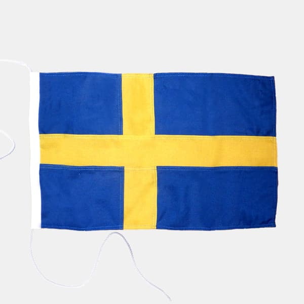 Båtflagga Adela Original, Sverige, marinpolyester (170 g / m²), 120 x 75 cm