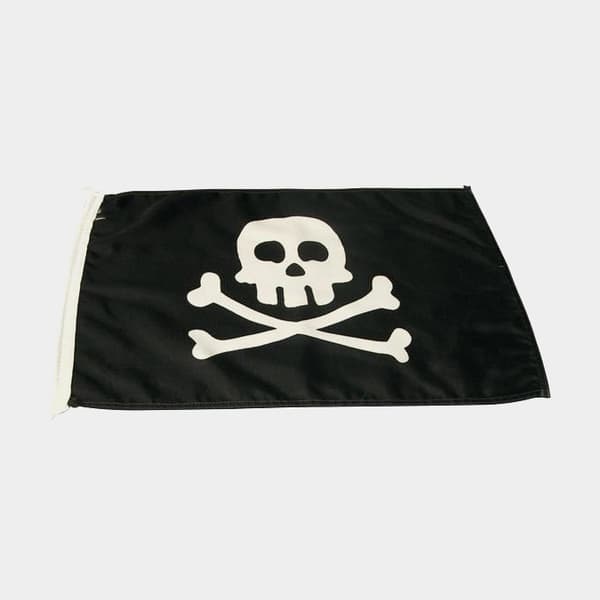Piratflagga Dödskalle, 60 x 40 cm