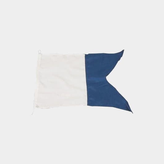 Internationell signalflagga A, 45 x 30 cm